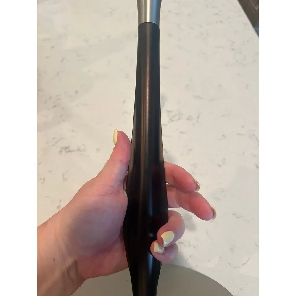 Stainless and faux leather paper towel holder - Picture 4 of 7